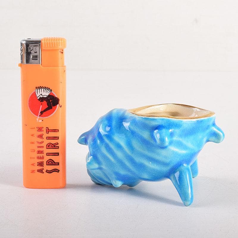 茶道具 平安 手塚桐鳳造 浅黄交趾栄螺 蓋置 共箱 V 8362 - メルカリ