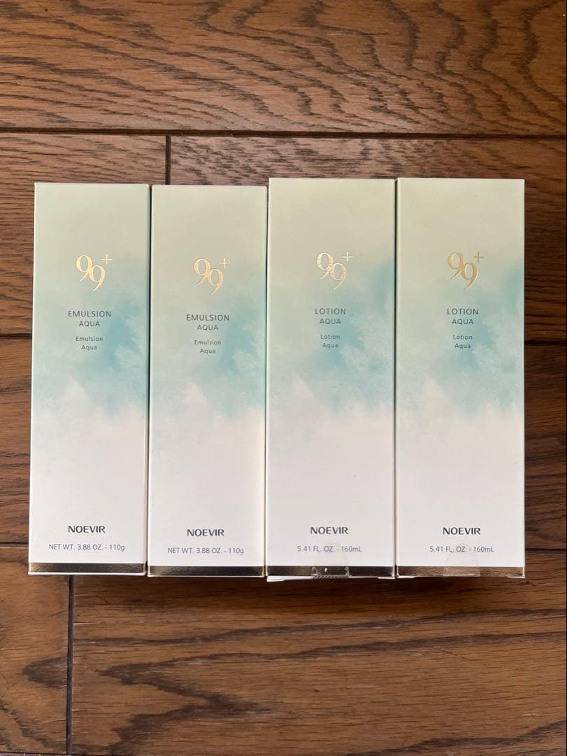 ノエビア 99プラス (アクア) NOEVIR 化粧水 乳液 各2本4本 セット