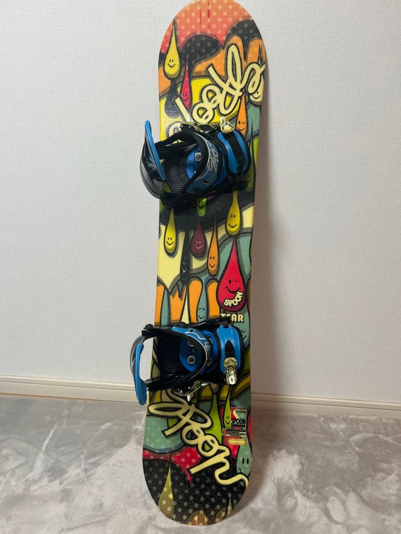 最終値段！！ジュニアスノーボード ビンディング2点セットカラフルデザイン