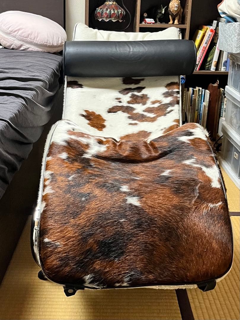 ルコルビュジエ LC4 シェーズロング ラウンジチェア ポニー柄リ