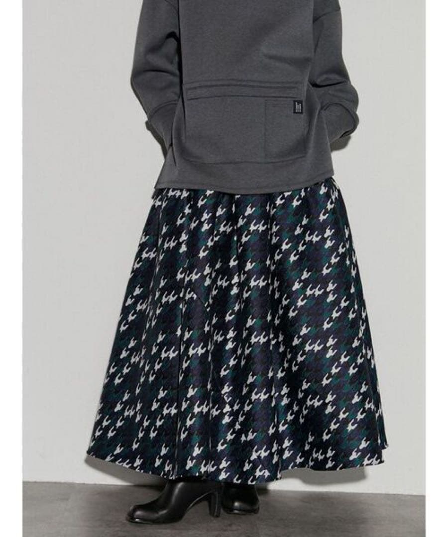 新品UN3D. CHIDORI JACQUARD SK チドリジャカードスカート