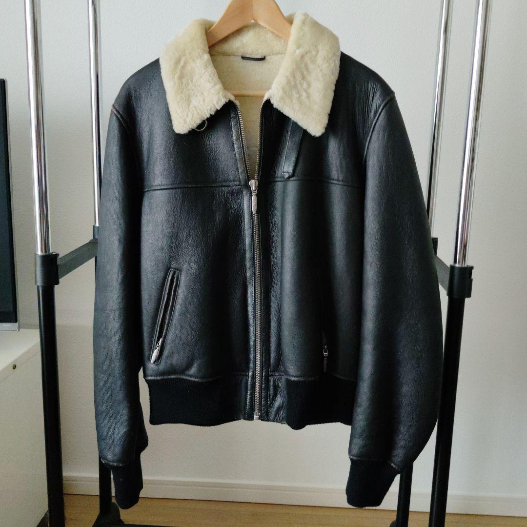 Stewart　ムートンジャケット　黒