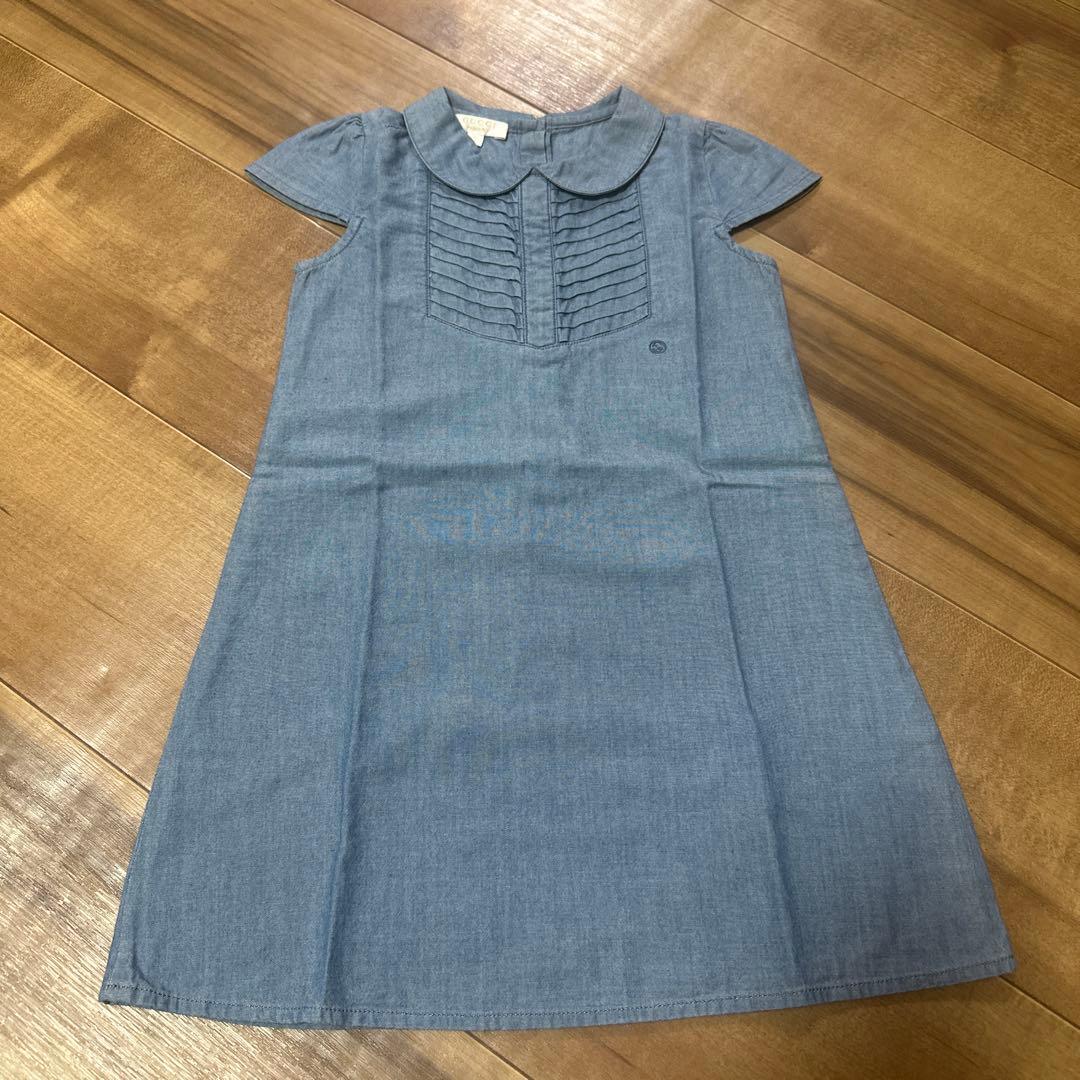 GUCCI デニム 襟付き 半袖ワンピース