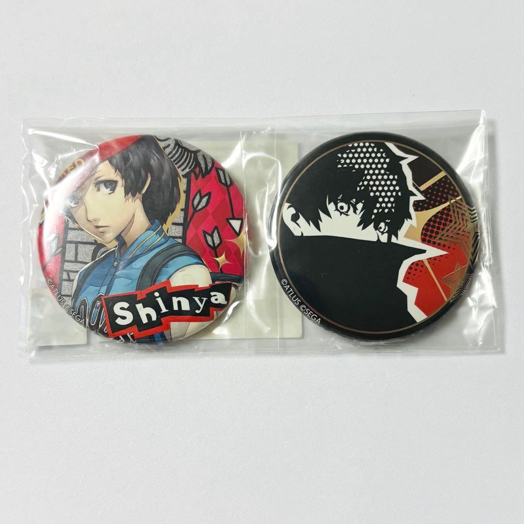 ペルソナ5 ザ・ロイヤル 楽コレ メタル風缶バッチ 主人公 ジョーカー 織田信也