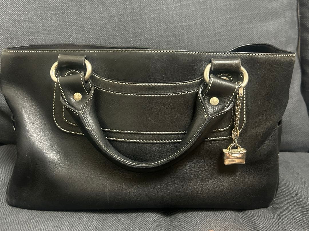 セリーヌ　Celine ブギーバッグ　黒　トリオンフ　チャーム付き