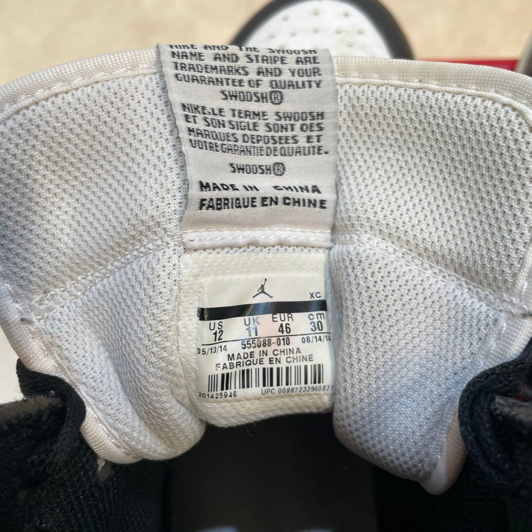 Nike jordan1 OG 2014年復刻 白黒 30cm - メルカリ