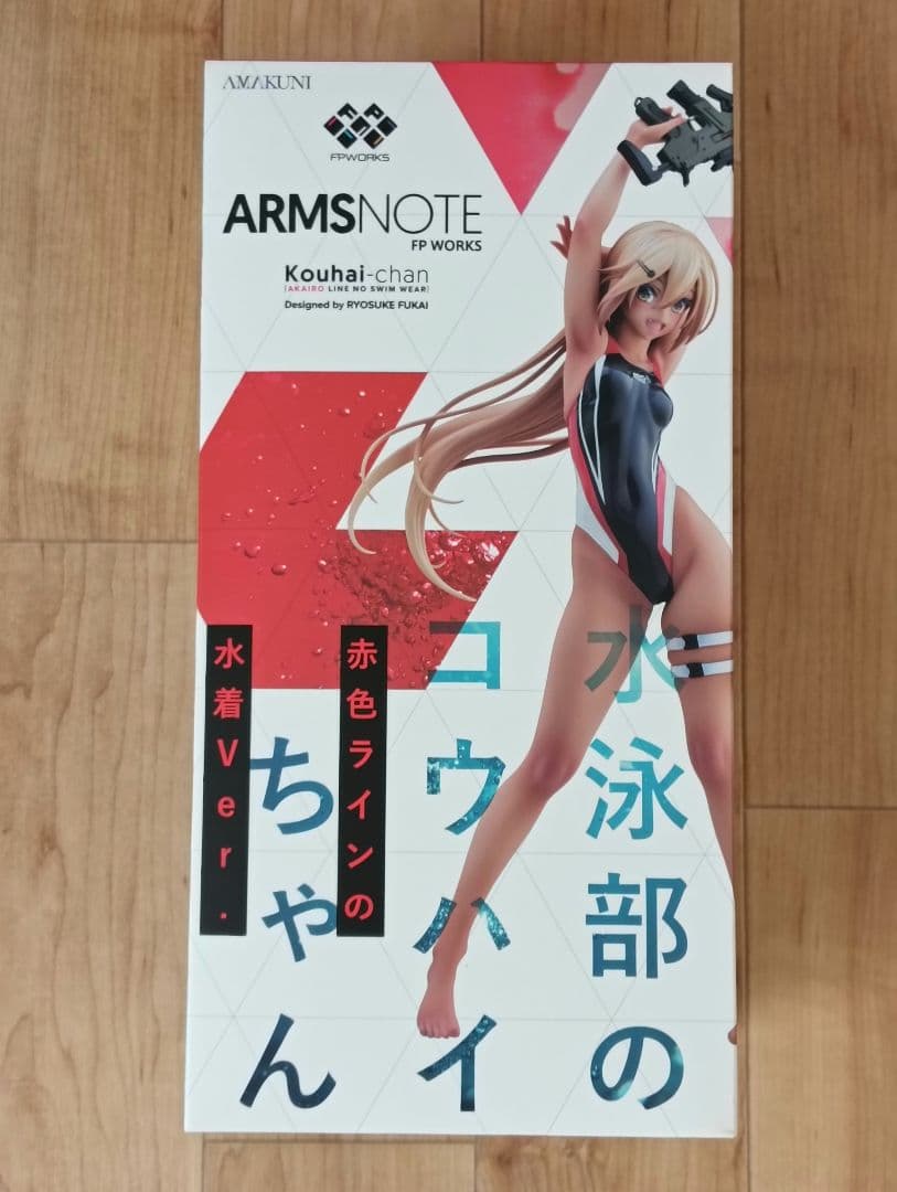ARMS NOTE 水泳部のコウハイちゃん 赤色ラインの水着Ver. フィギュア