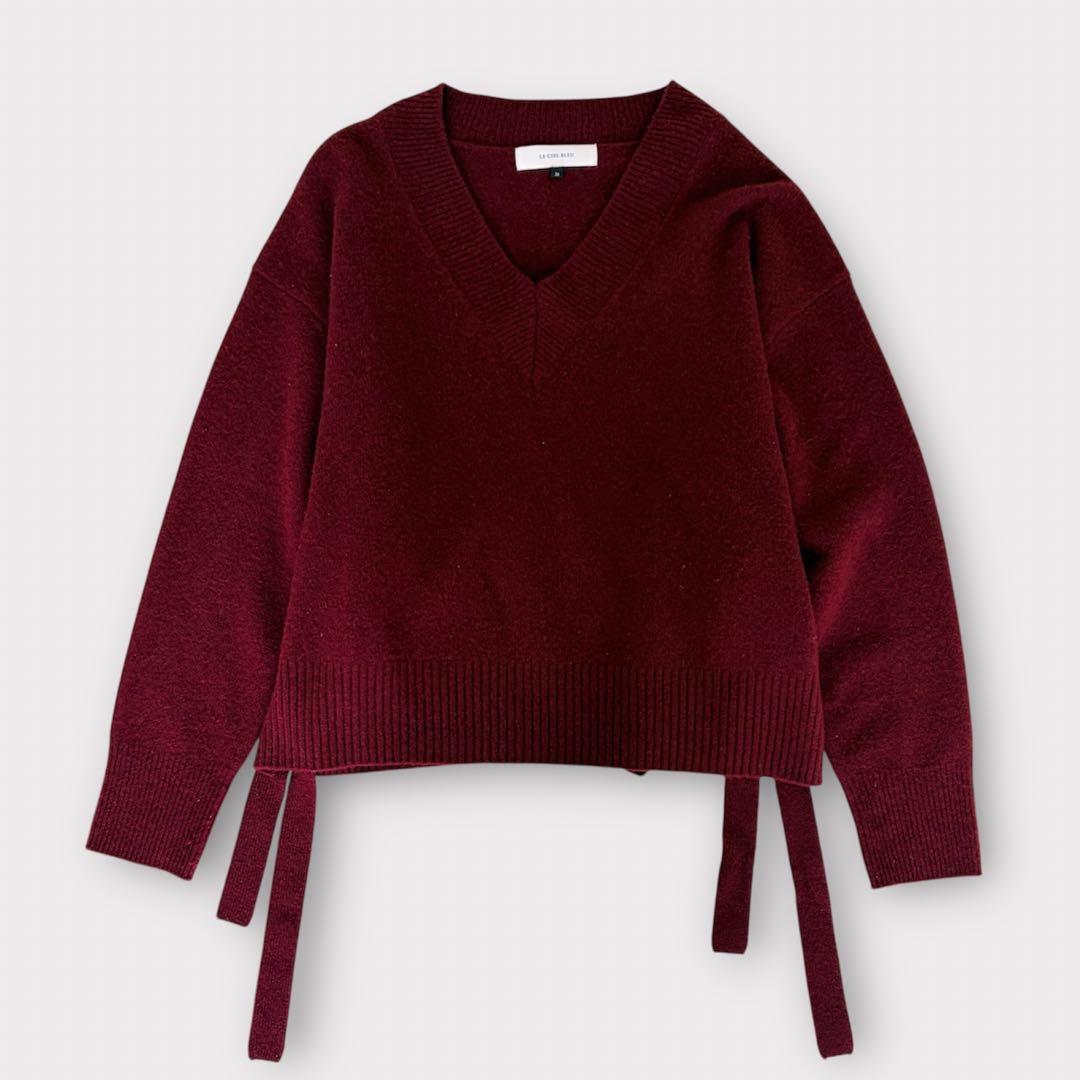 LE CIEL BLEU ルシェルブルー ニット ウール カシミヤ Vネック