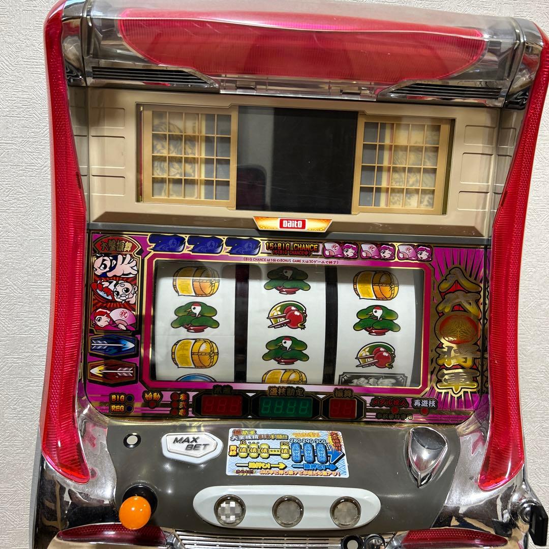 パチスロ八代将軍吉宗 初代4号機スロット実機 姫パネル 人気 家スロ 難