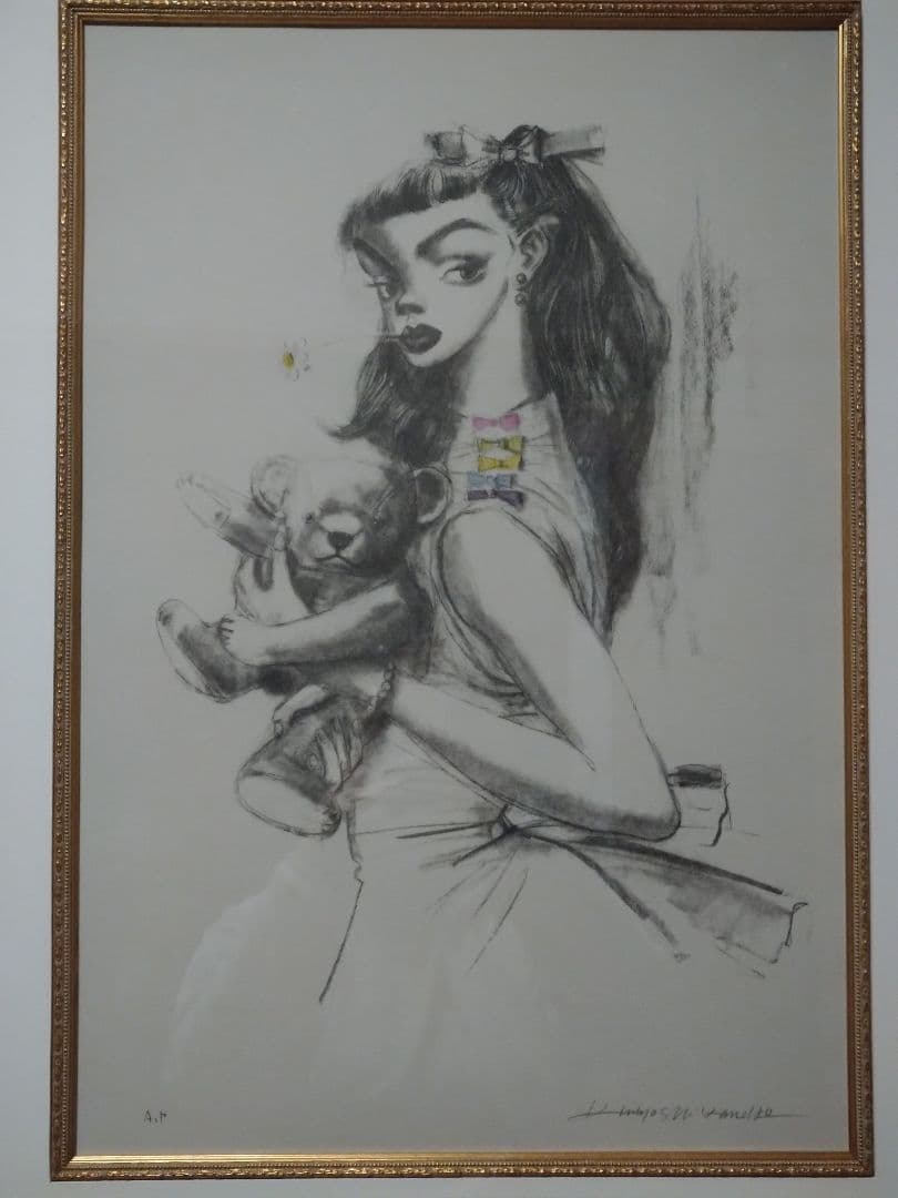 〜最終値下〜　金子國義　リトグラフ　手彩色