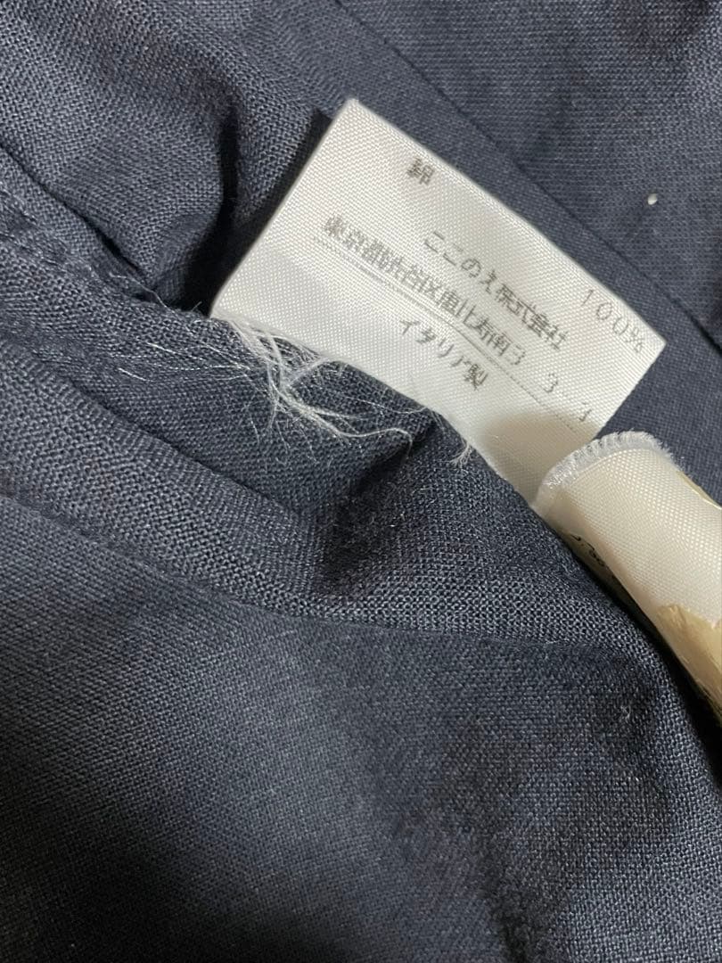 マルタンマルジェラ バンドカラーシャツ ブラック Mサイズ ここのえ