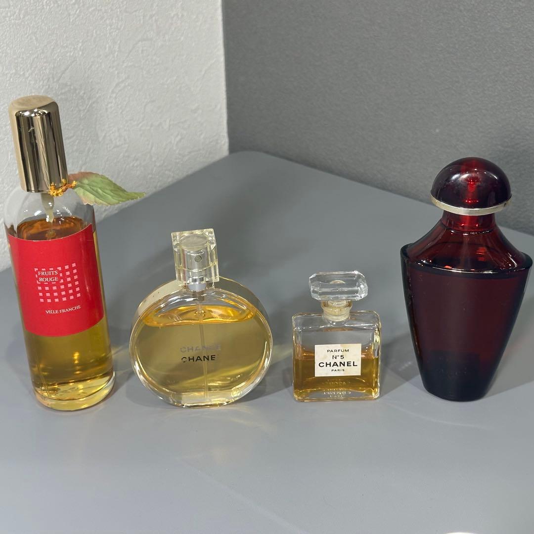 【まとめ売り】シャネル他香水&Villes Francheフレグランス 計4点