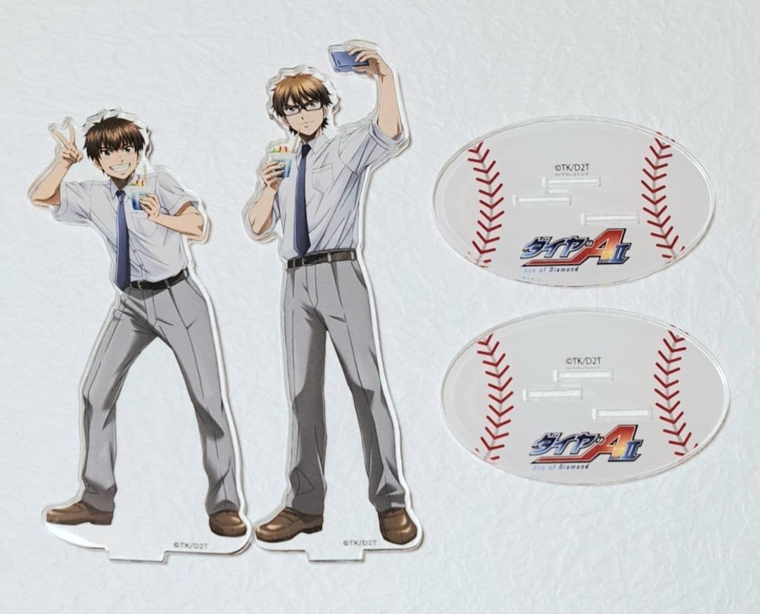 ダイヤのA コラボカフェ本舗 アクスタ 沢村＆御幸