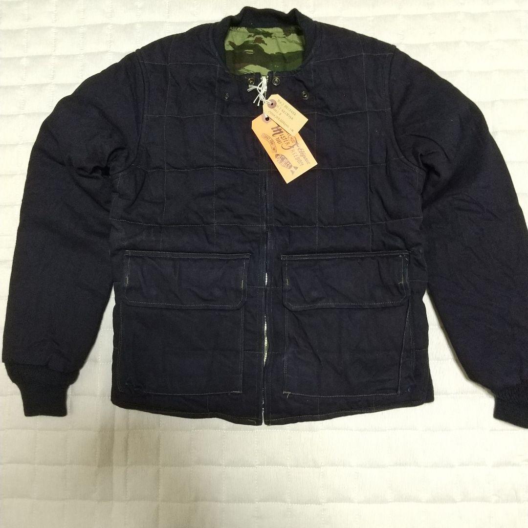 新品ミスターフリーダム ミッドナイトデニム×カモフラ キルトジャケット