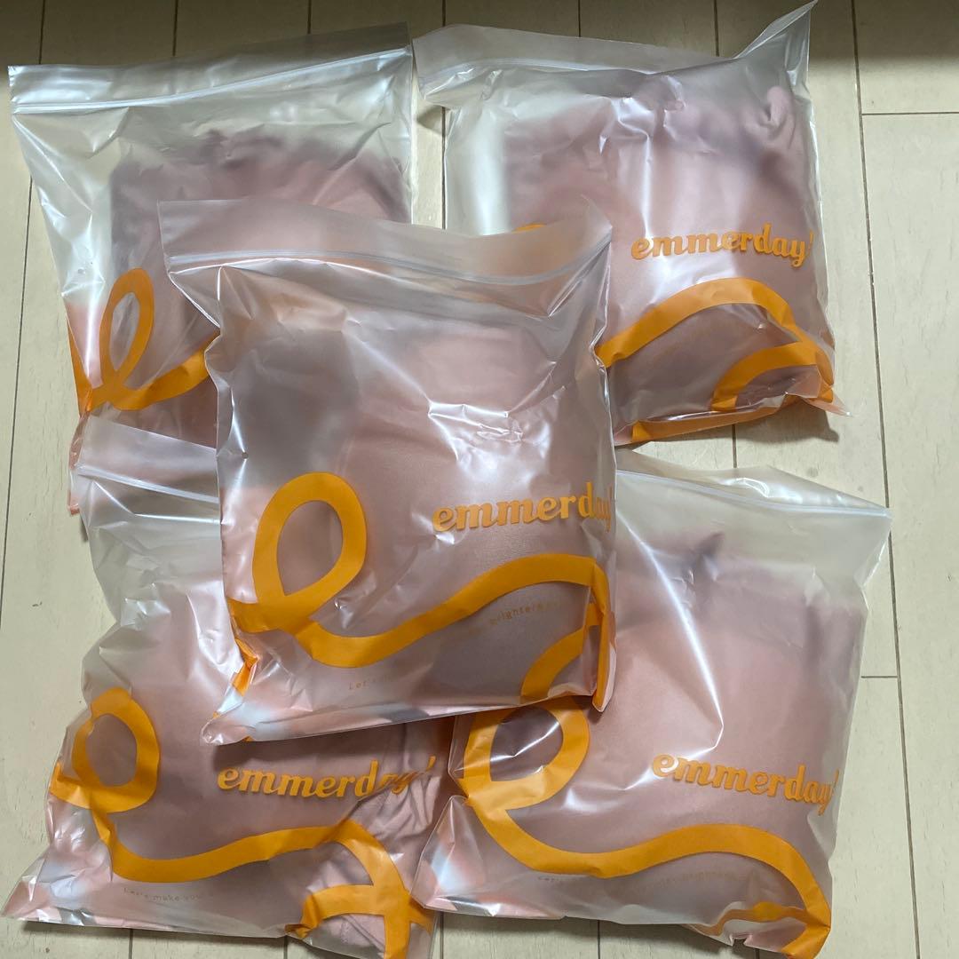 Ot emmerday! 4Lサイズ ブラジャーショーツセット ピンク5点セット