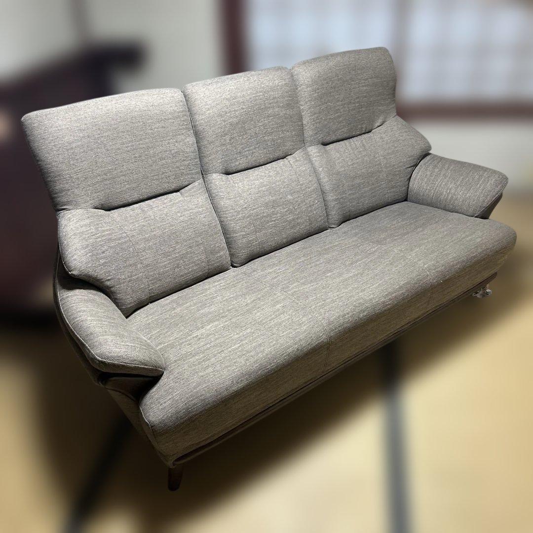 ニトリ　コウテイ　3人用　布タイプ　ダークモカ