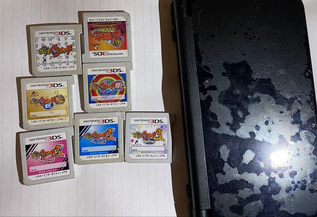 妖怪ウォッチ ゲームソフト 7本セット➕3DS本体【ジャンク品】