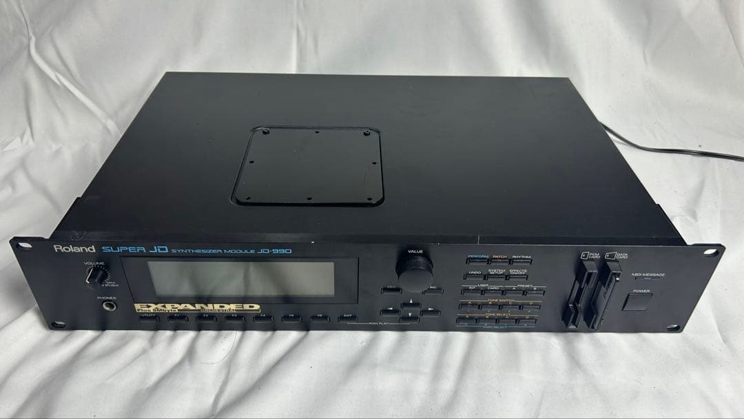 Roland JD-990シンセサイザーモジュールM-256Eメモリーカード付き ローランドの歴代音源モジュール、SC-88Pro、XV-3080、JD-990、INTEGRA