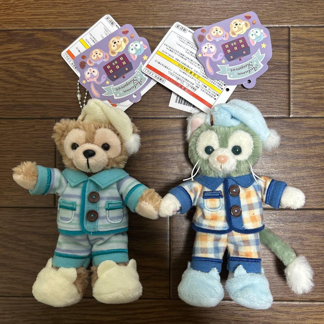 【お顔激選】ダッフィー ジェラトーニ ぬいぐるみバッジ オータムスリープオーバー