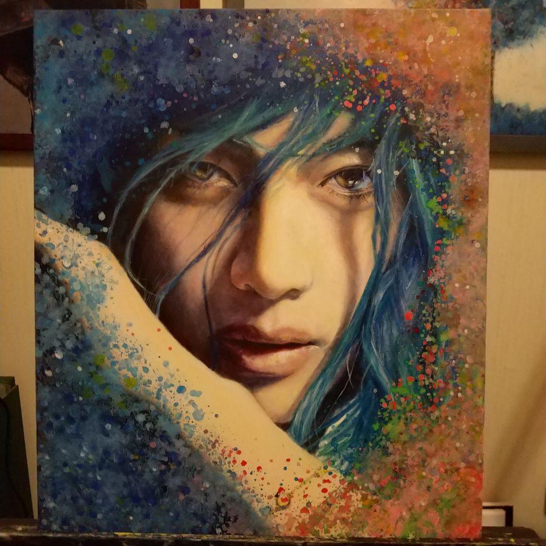 油絵 人物画 10号 F10 - メルカリ