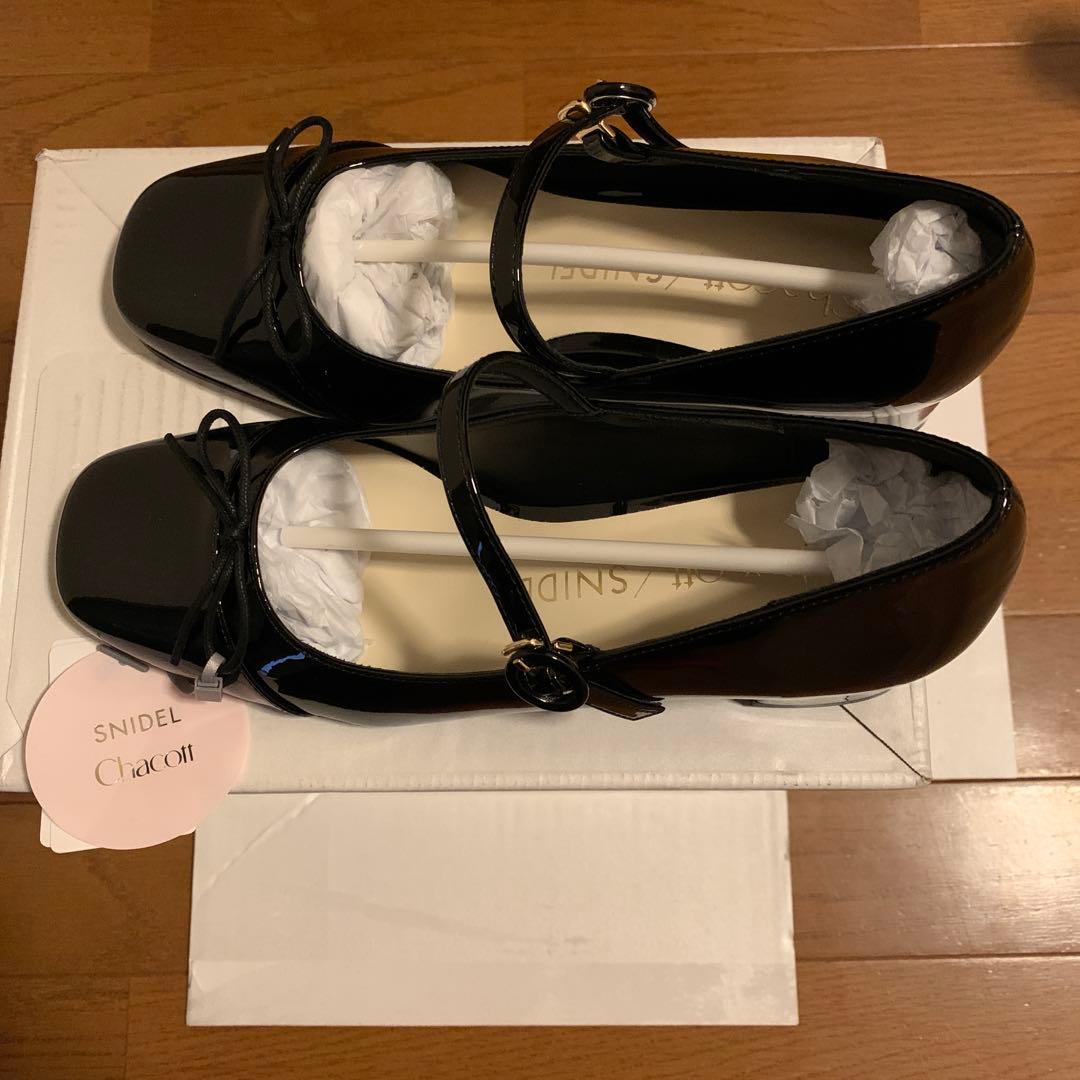 SNIDEL☓Chacottコラボ メリージェーンパンプス BLK Lサイズ Amazon.co.jp: [スナイデル] Chacottコラボメリージェーン SWGS254614
