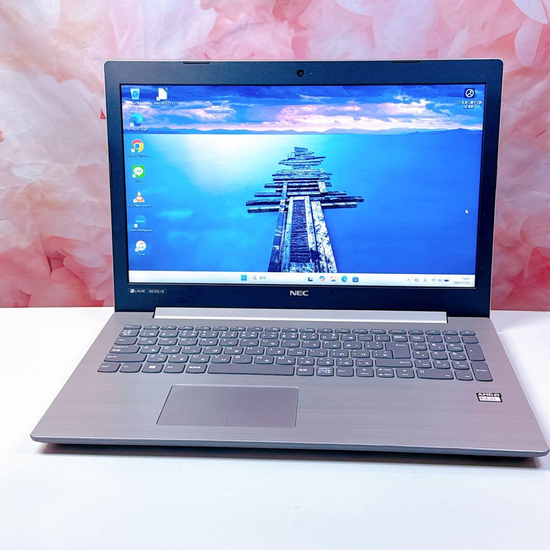 美品✨新品SSD爆速✨windows11 ノートパソコン✨オフィス カメラ