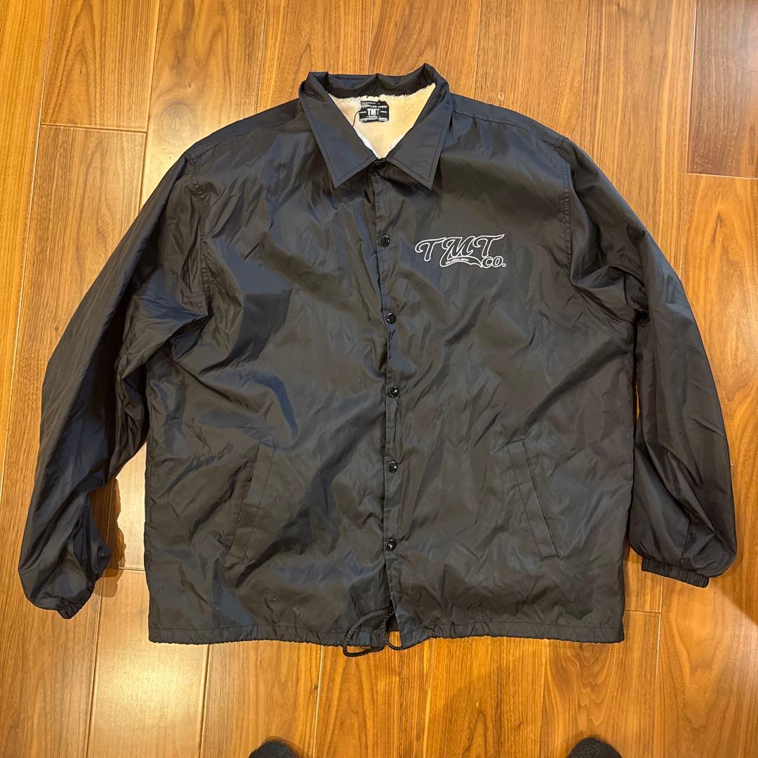 【希少XL】TMT 裏ボア コーチジャケット ピンナップガール 黒
