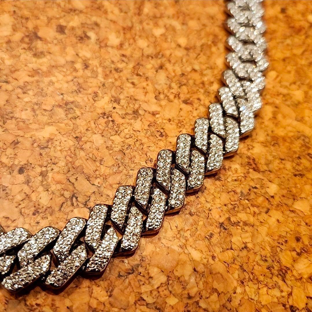 マイアミキューバン ネックレス ブリンブリン - メルカリ