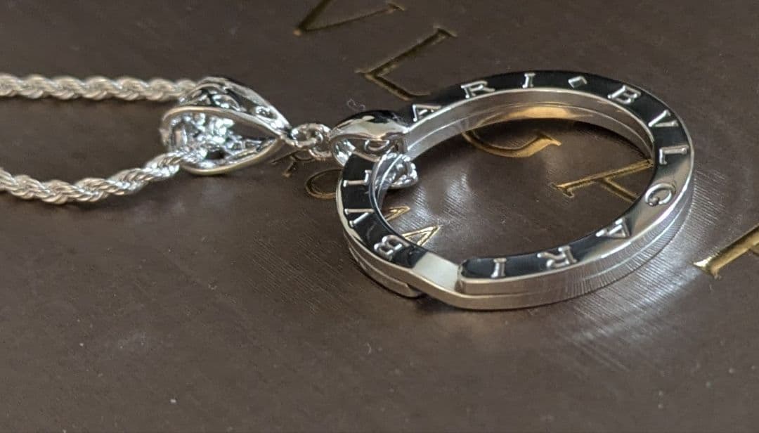 最終お値下げ【極美品】ブルガリ キーリング シルバー正規品 ネックレス ケース付