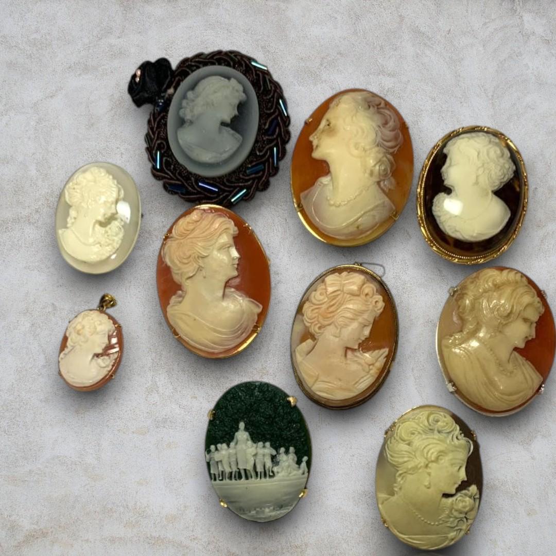【まとめ売り】ヴィンテージ カメオブローチ ペンダント 10点セット 楽天市場】ブローチ ピン おしゃれ 天使 カメオ 中世 レディース