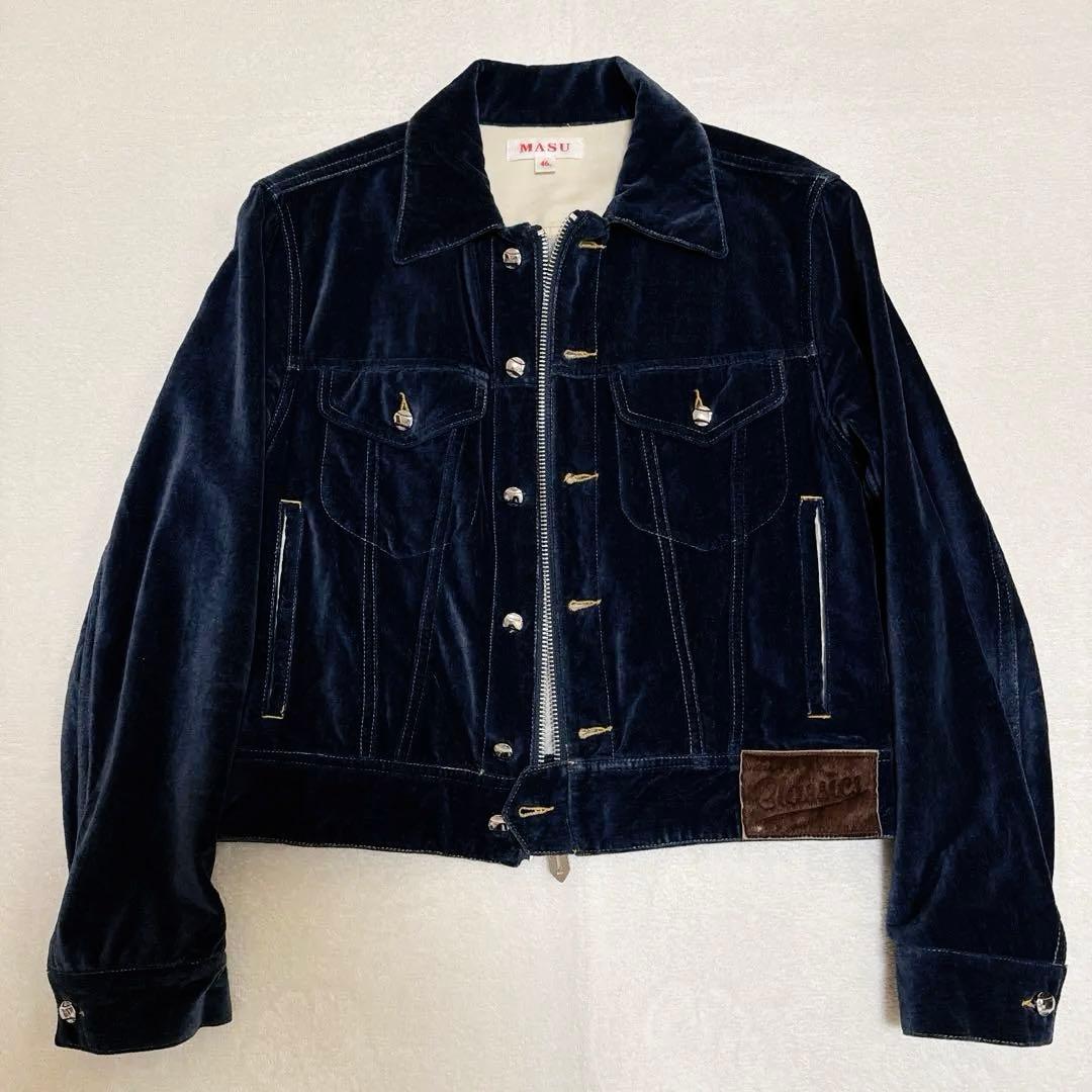 MASU × P.A.A INDIGO VELVET JACKET 46
