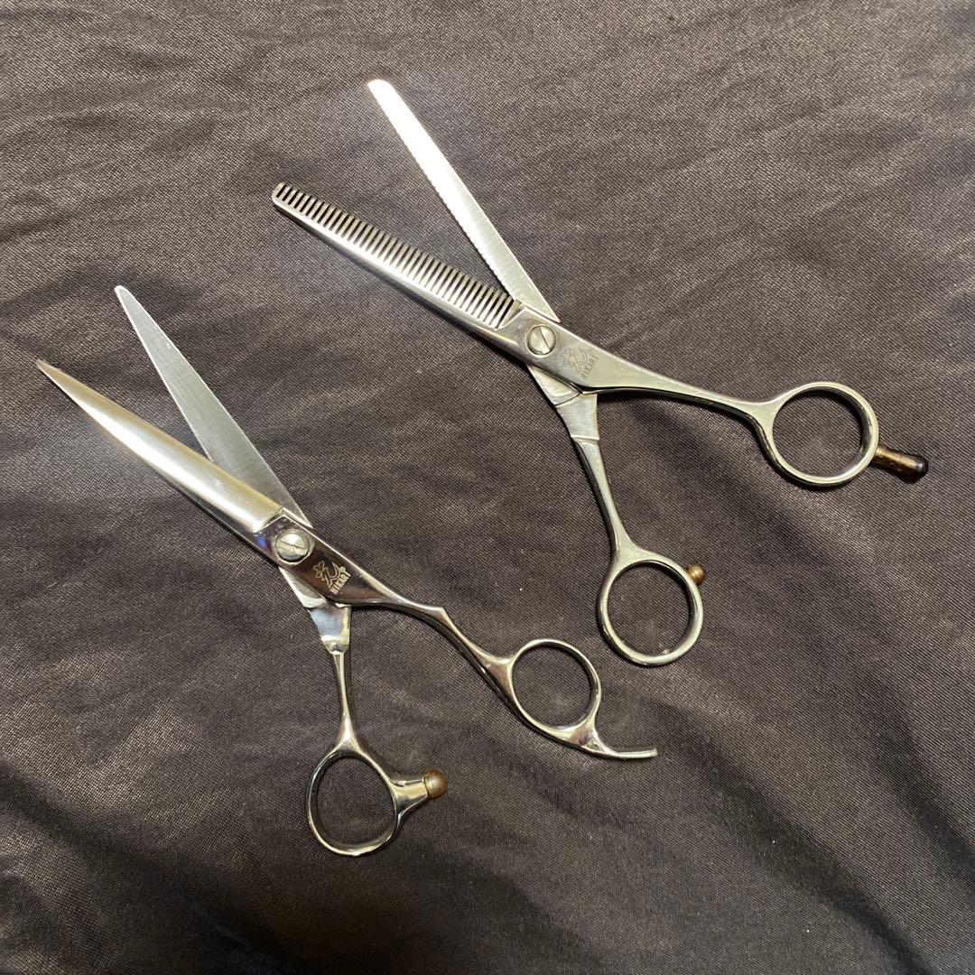 【プロ用】HIKARI 光カットシザー セニングシザー セット