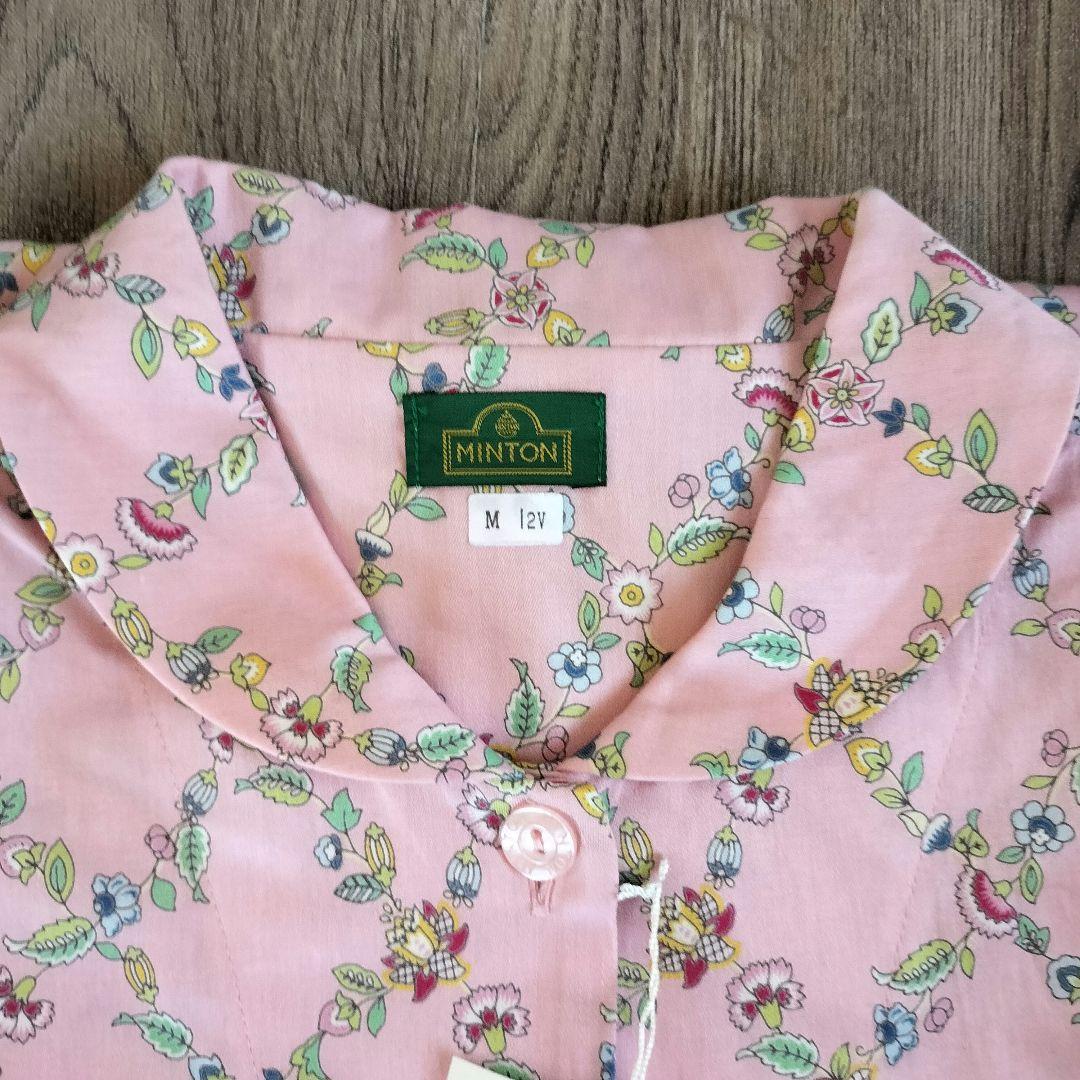 新品✨ワコール MINTON 花柄 パジャマ Mサイズ 長袖 ピンク