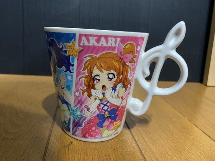 【激レア】劇場版アイカツ　音符マグカップ　星宮いちご、霧矢あおい