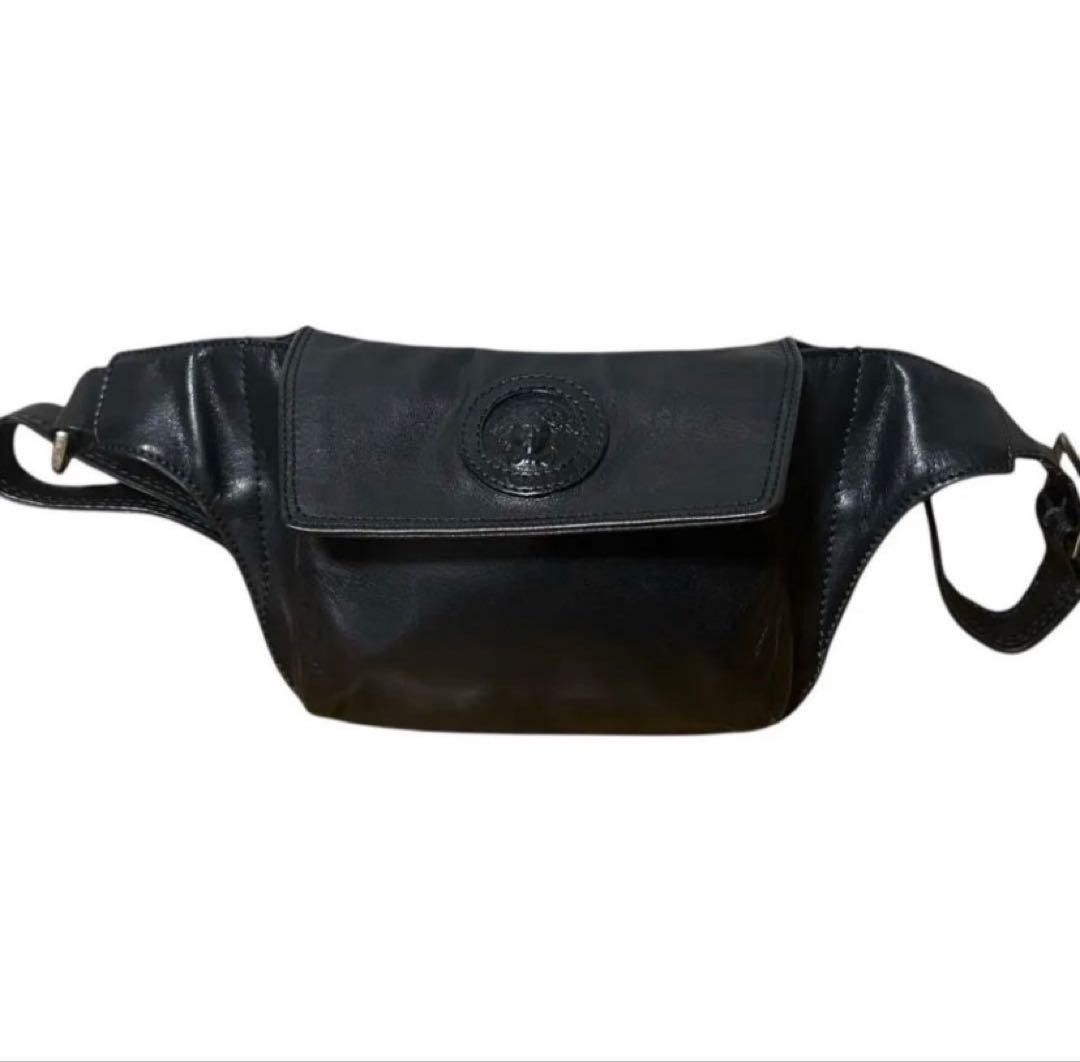 エニィスィス ヴェルサーチ ボディバッグ メデューサロゴ レザー