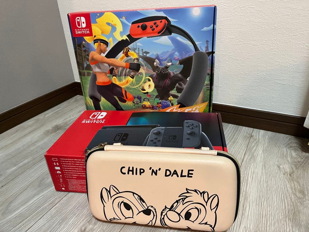 Nintendo Switch 本体 チップとデールケースリングフィット付き 楽天市場】【無料ラッピング対応】Nintendo Switch 本体 (ニンテンドー