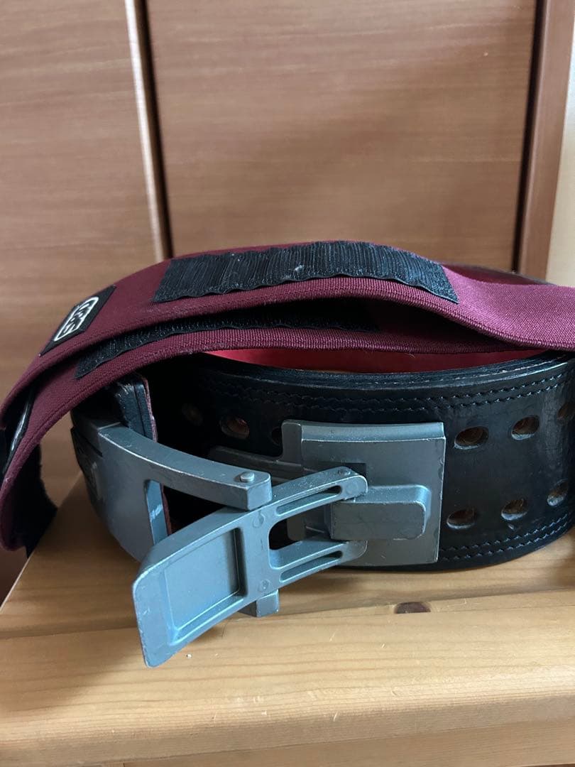 SBD パワーベルト 黒/バーガンディMサイズの通販はau PAY マーケット