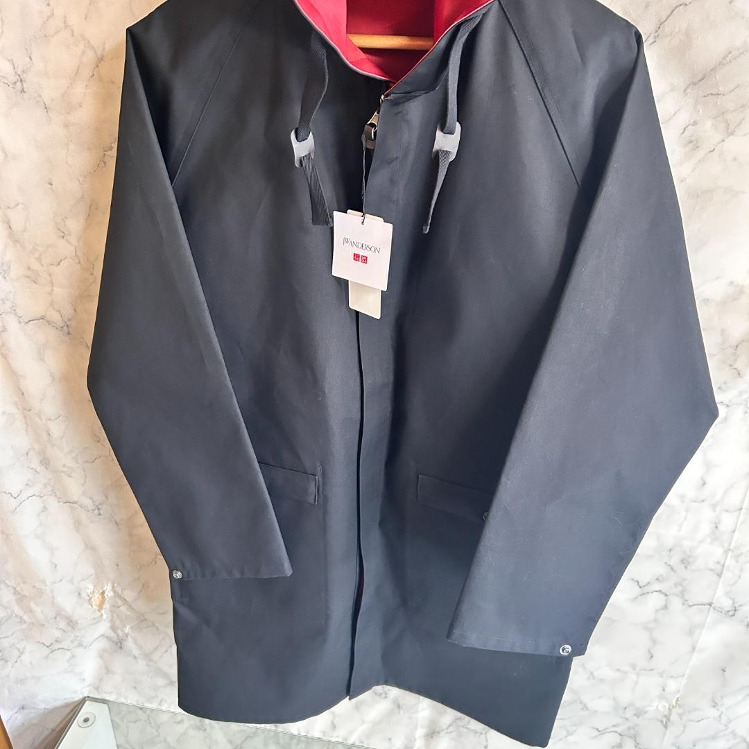 新品 UNIQLO JW ANDERSON 防風 リバーシブルコート ブラックS - メルカリ