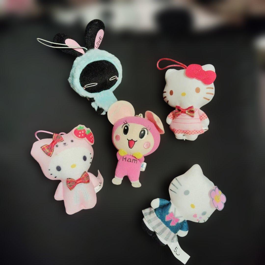 hello Kitty 50 ハローキティとハムスター ストラップセット