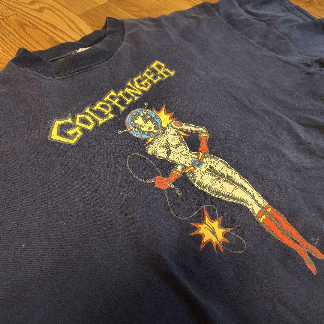 80s 90s ビンテージ GOLD FINGER ロックT バンドT XL