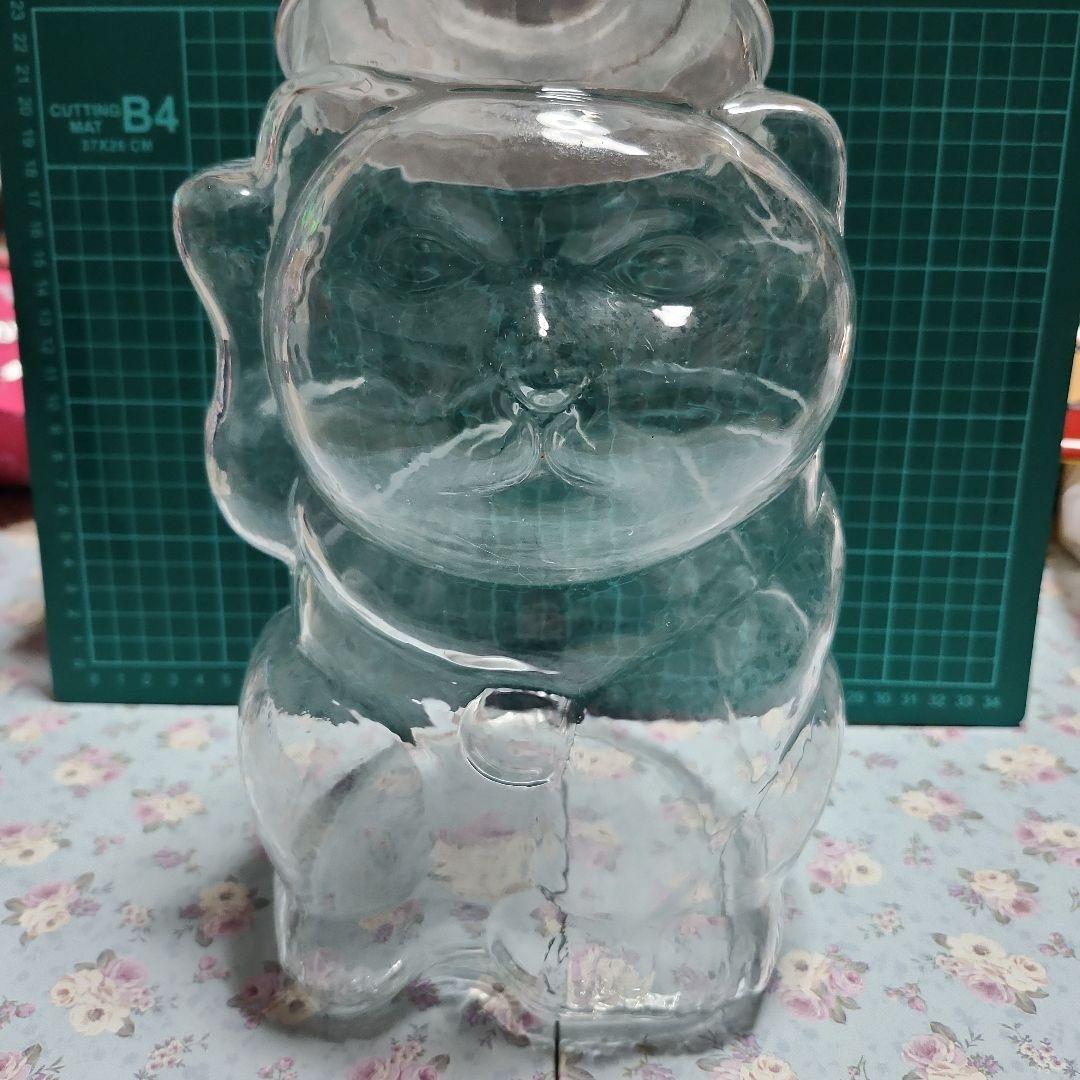 かもめ　アンティーク ガラス製 招き猫型 駄菓子瓶 楽天市場】招き猫 菓子びん 復刻デザイン 昭和モダン ガラス製招き猫