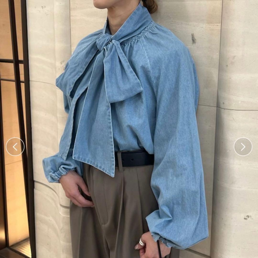 Mila owen 2WAYデニムボウタイブラウス【ウォッシャブル】 - メルカリ