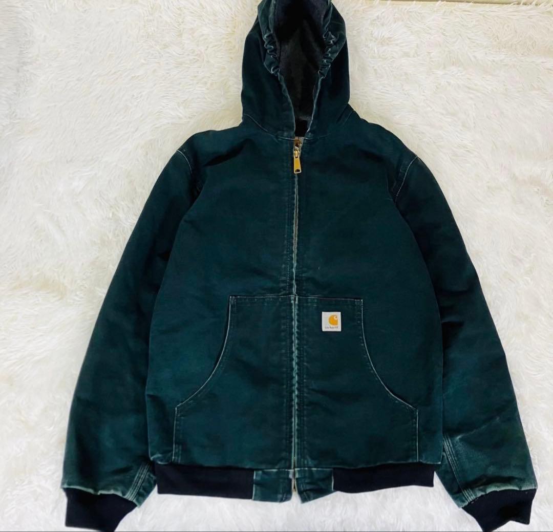 Carhartt アクティブジャケット ブラック 短丈 古着 デトロイト