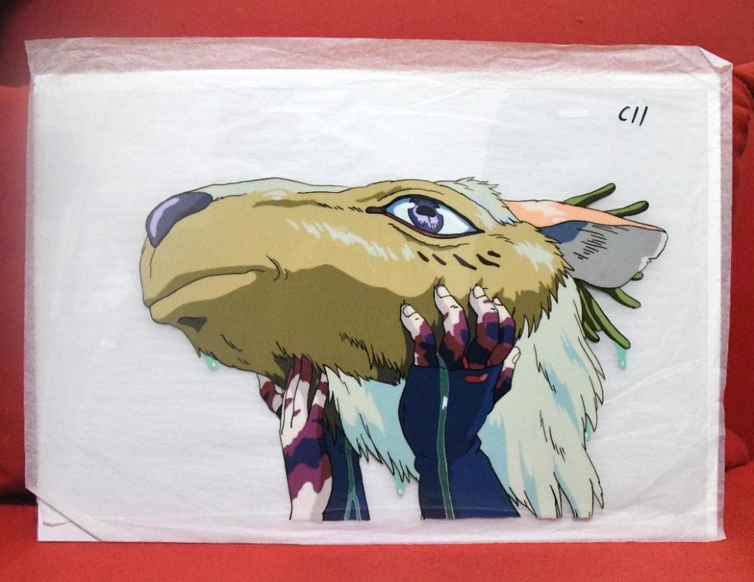 セル画 もののけ姫 セル　230x345mm 宮崎駿 スタジオジブリ Yahoo!オークション - 宮崎駿 スタジオジブリSTUDIO GHIBLI もののけ姫