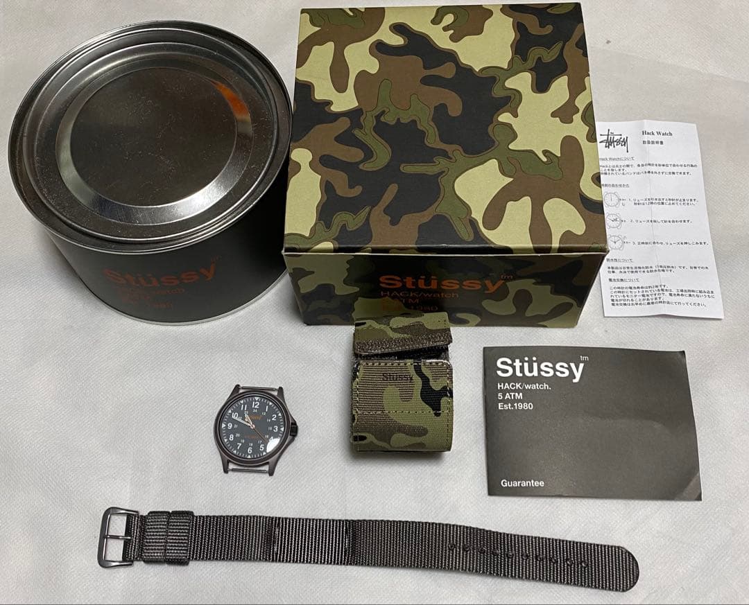 old Stussy HACK WATCHグレー ステューシー　腕時計ミリタリー STUSSY（ステューシー） U.S HACK WATCH ハックウォッチ ミリタリー