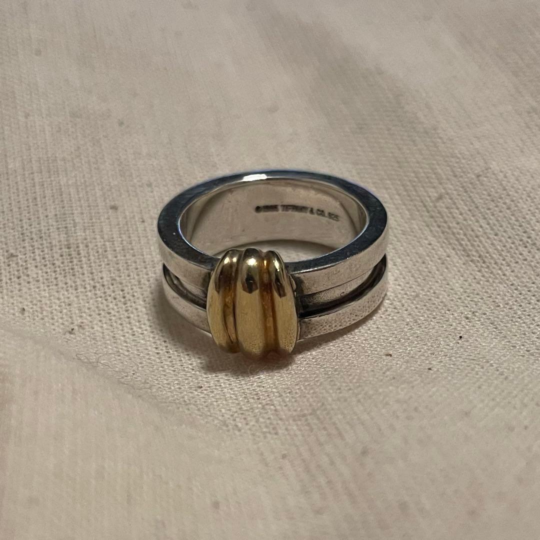 TIFFANY＆Co. ティファニー シルバー×ゴールド コンビリング