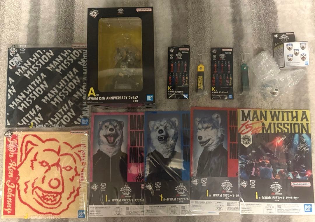 MAN WITH A MISSION 一番くじ A,H,l,J,K賞10点セット 一番くじ MAN WITH A MISSION 15th ANNIVERSARY｜一番くじ倶楽部