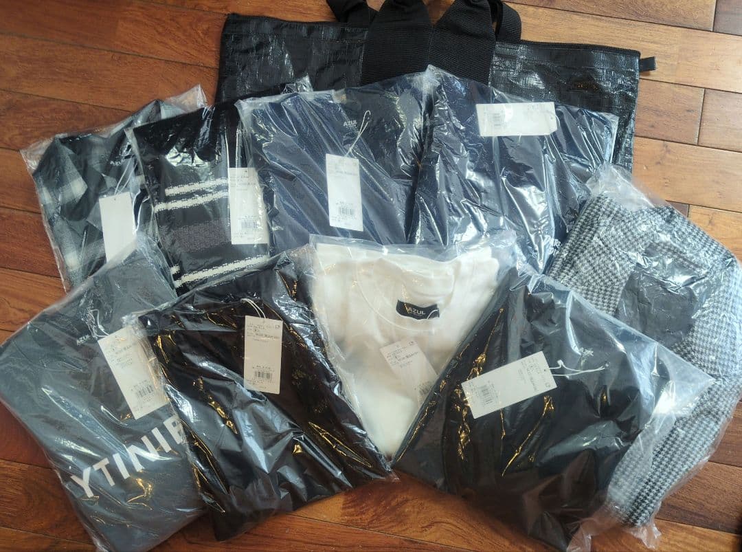 AZUL 2026年福袋 メンズ Mサイズ 抜取なし コート ニット パンツ