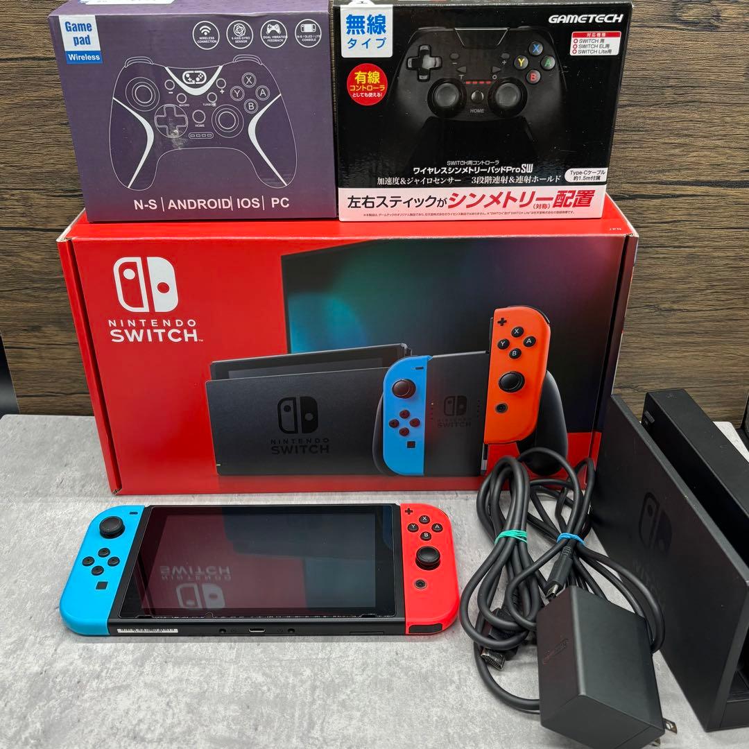【付属品多数】Nintendo Switch 本体バッテリー強化版　動作良好