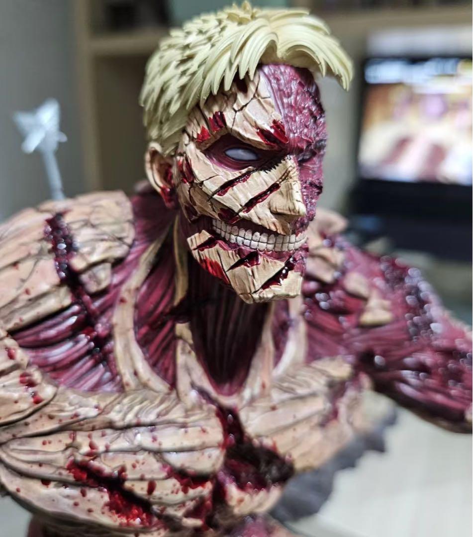 進撃の巨人 鎧の巨人 ガレージキット ガレキ スタチュー⑨ - メルカリ